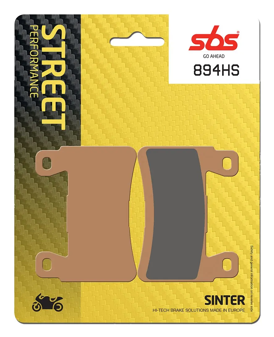 Plaquettes de frein avant frittées SBS HS Street Excel