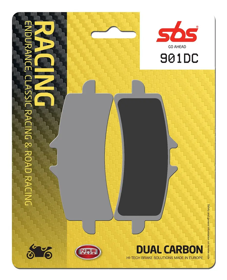 Plaquettes de frein double carbone DC Racing SBS