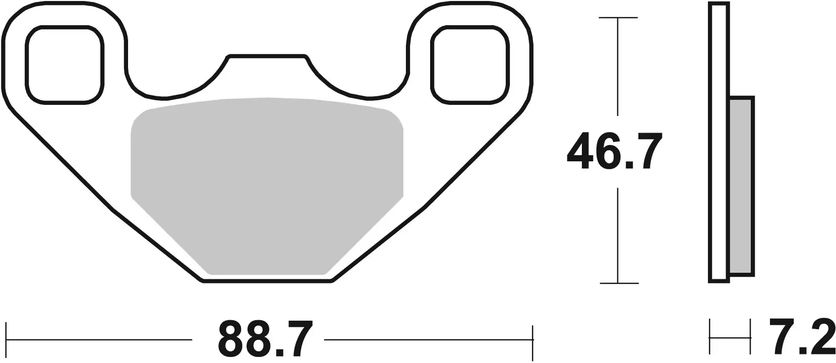 SBS 906RSI 후면 브레이크 패드