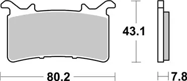SBS 985DS1 후면 브레이크 패드