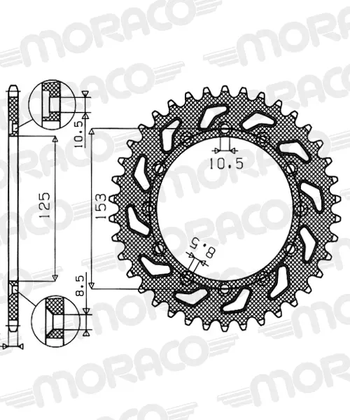 Couronne aluminium Supersprox
