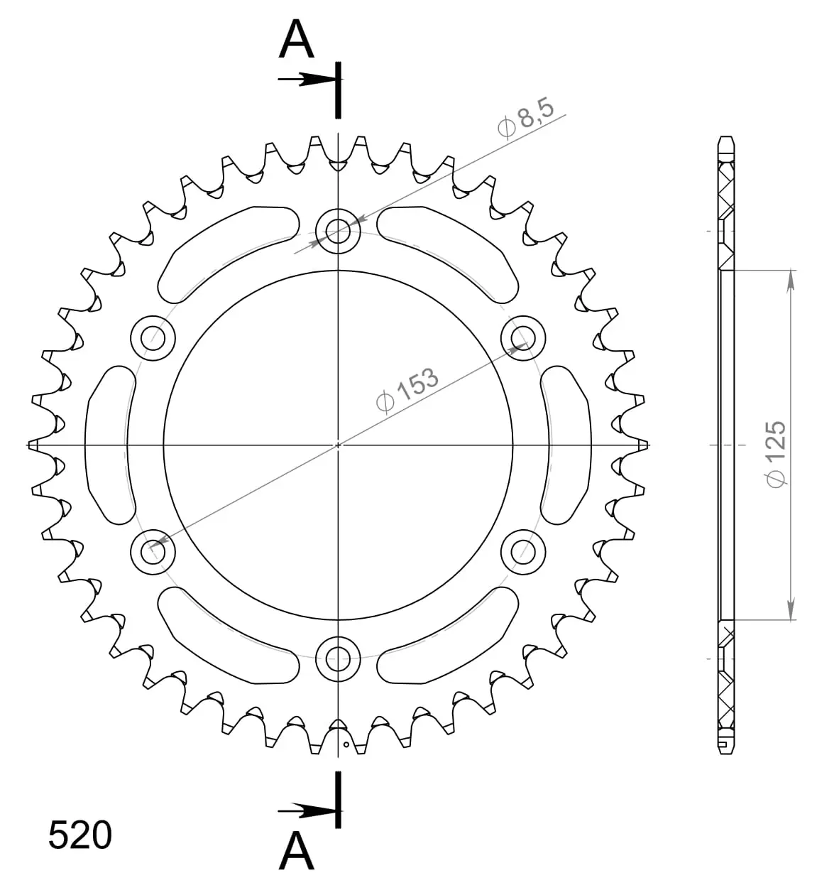 Couronne aluminium Supersprox