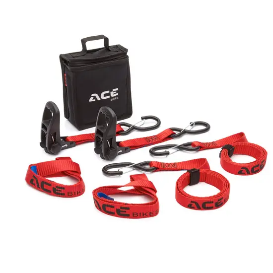 रैचेट प्रो 2-पैक - मोटरसाइकिल स्ट्रैप सेट ACEBIKES AC ACE8065