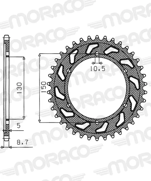 Couronne aluminium Supersprox