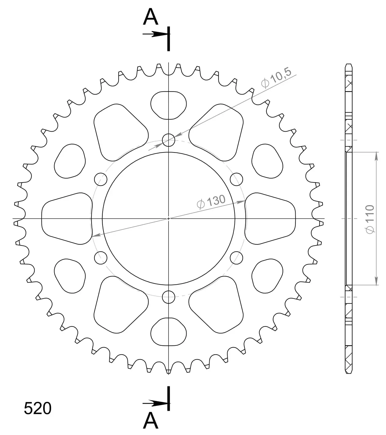 Supersprox Aluminium Sprocket