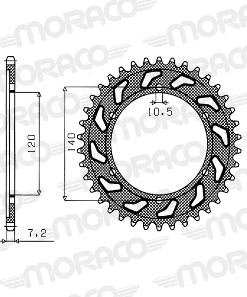 Couronne aluminium Supersprox