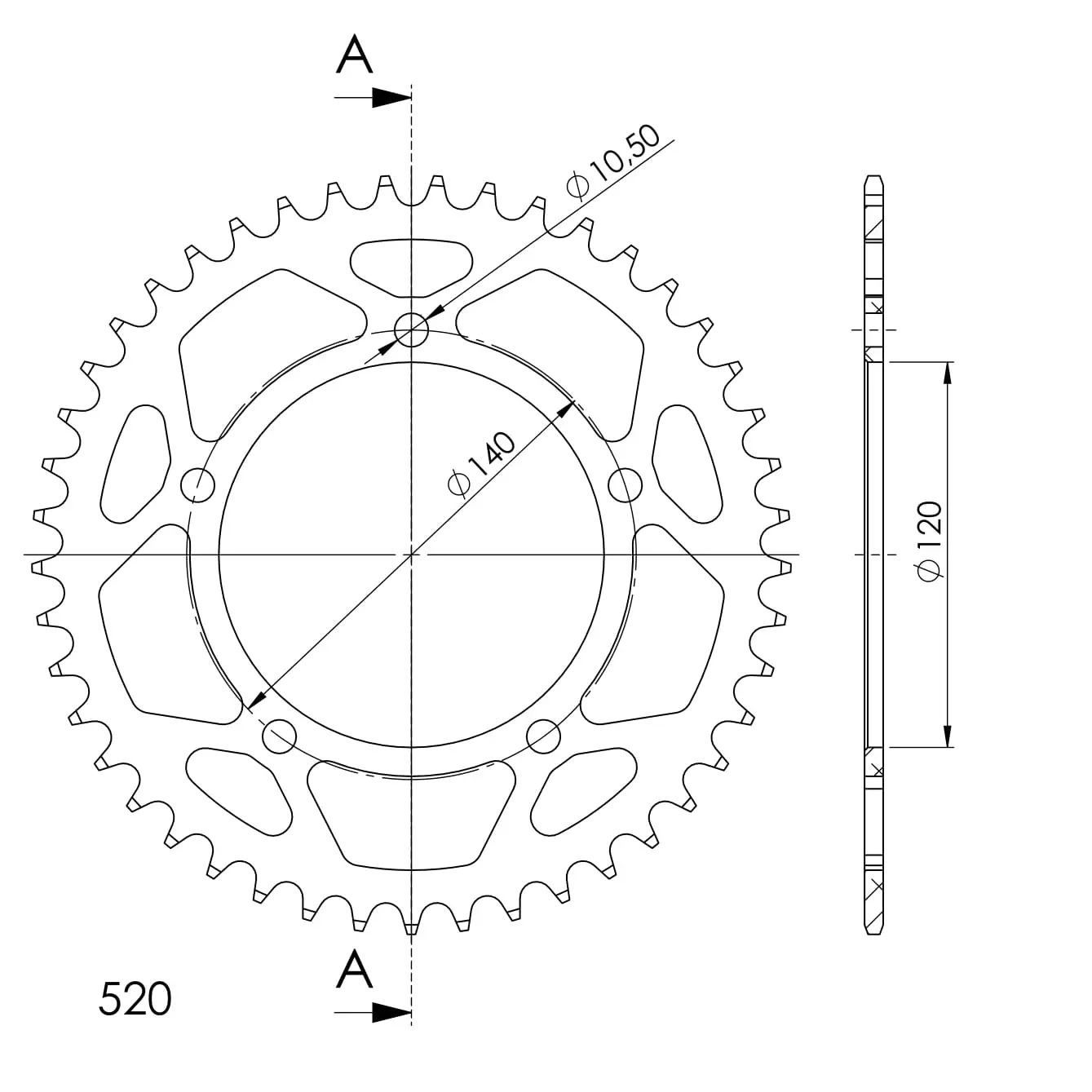 Couronne aluminium Supersprox