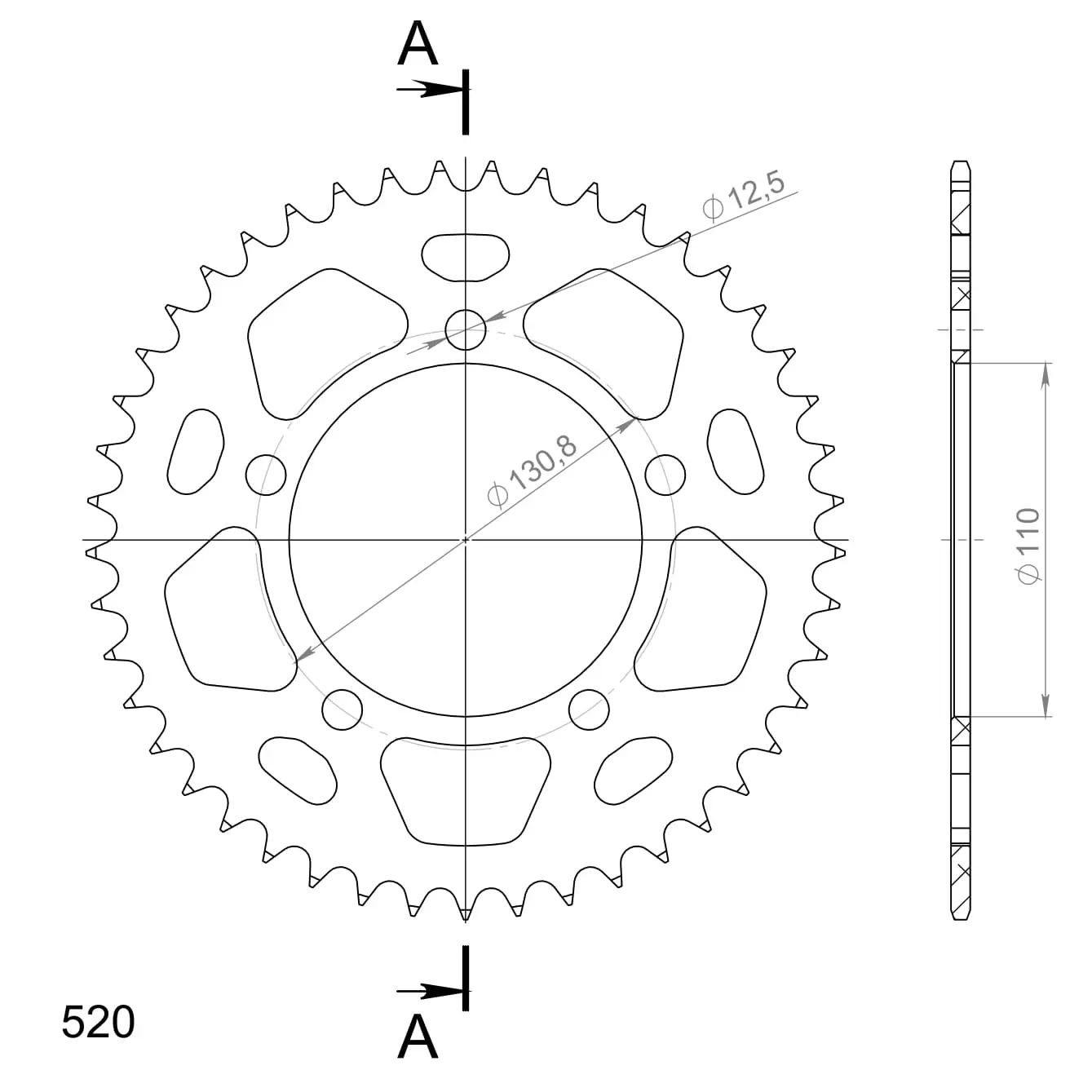 Couronne aluminium Supersprox