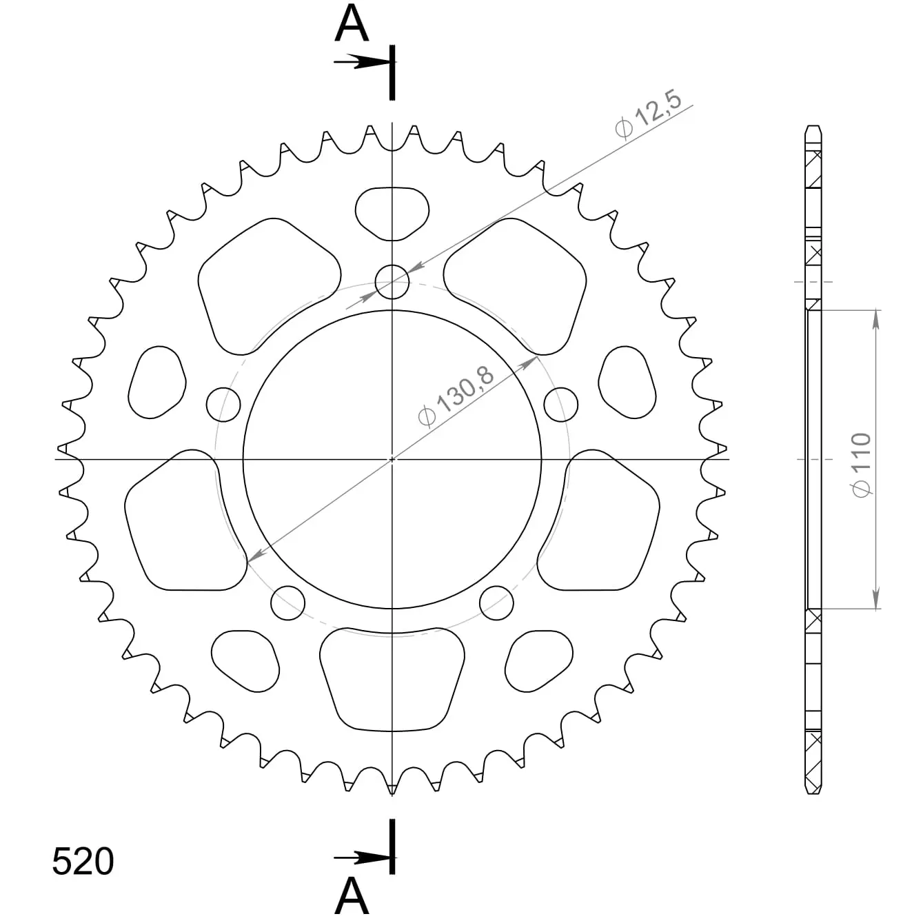 Couronne aluminium Supersprox