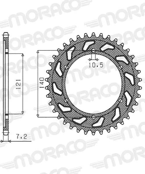 Couronne aluminium Supersprox