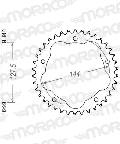 Aluminium sprocket Supersprox