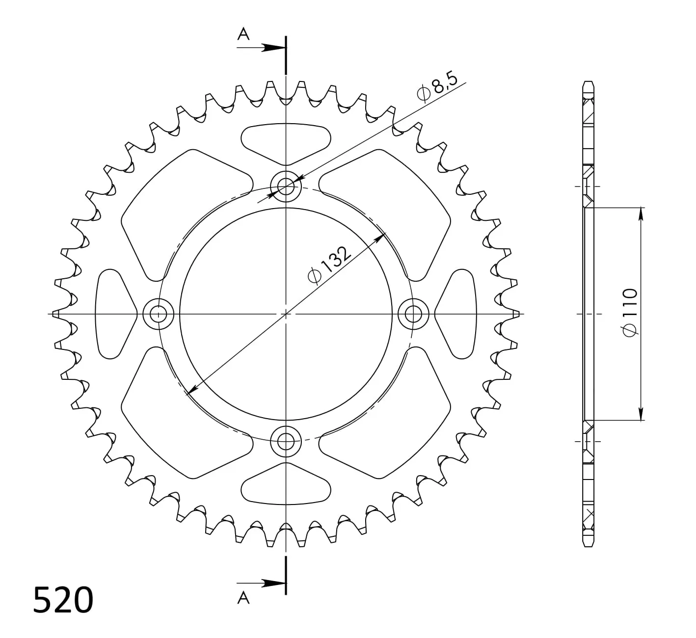 Supersprox Aluminium Sprocket