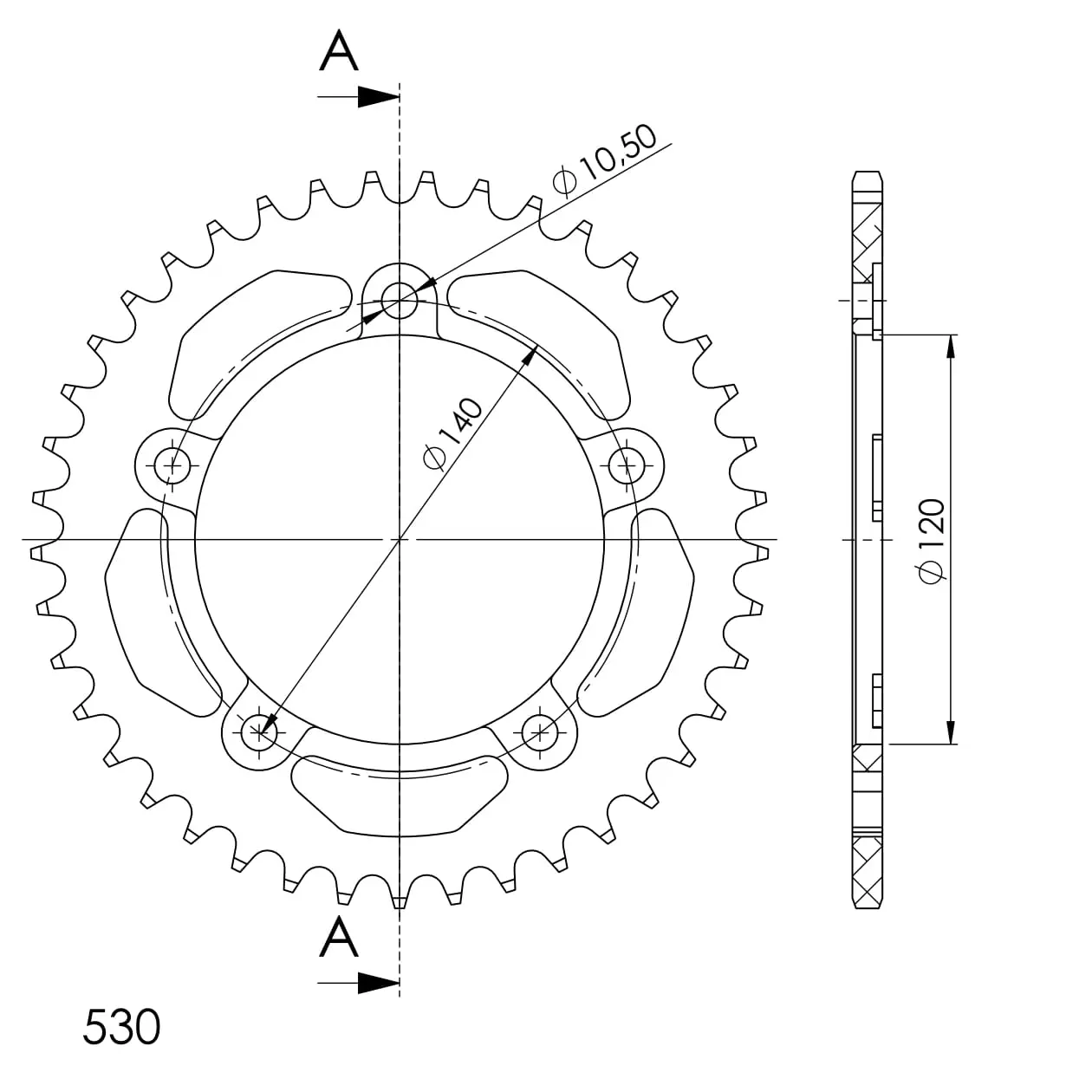 Couronne aluminium Supersprox