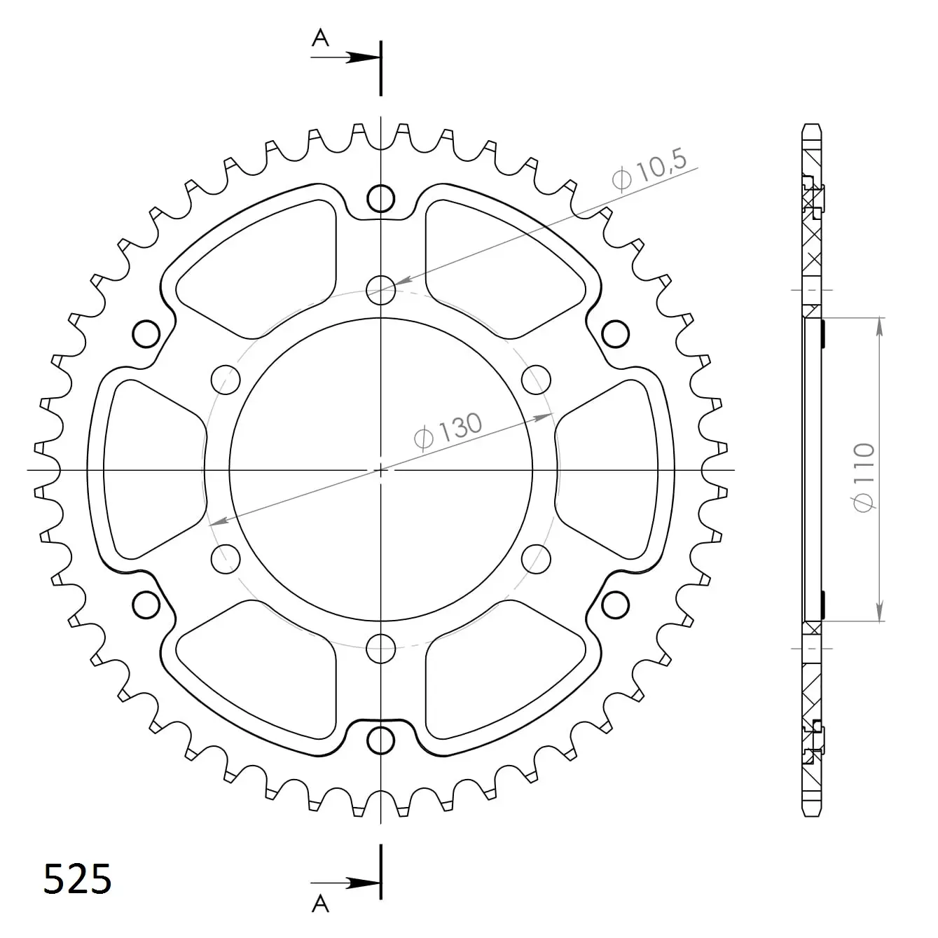 Couronne Supersprox Stealth 525/47 bleue