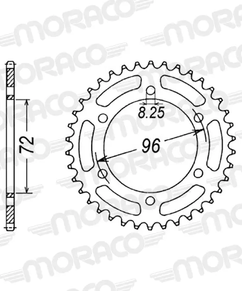 SUPERSPROX Steel sprocket