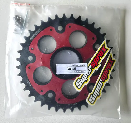 Kjedehjul SUPERSPROX SPX edge 736 525:39 rød