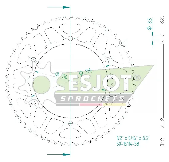 Supersprox 스프로킷 스틸 — 스프로킷 & 체인링