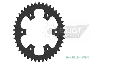SUPERSPROX اسٹیل اسپراکٹ #520 50-32178-42