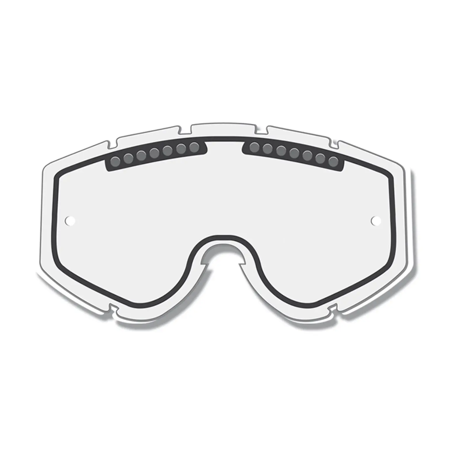 Visier für Cross-Brillenmaske Progrip für Modelle 3200-3201-3204-3301-3450 transparent Lichtempfindlichkeit Doppelvisier antibeschlag kratzfest UV-Schutz — Ansicht 3