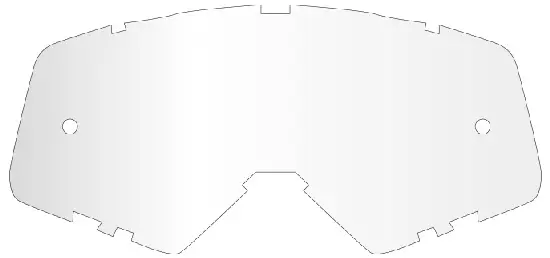 Écran masque-lunettes cross Progrip hydrophobe modèle 3309 Rapid transparent anti-buée anti-rayures