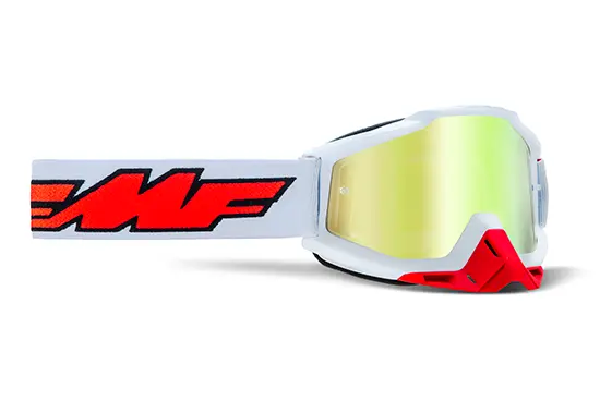FMF Powerbomb Rocket 트루 골드 화이트 렌즈 마스크