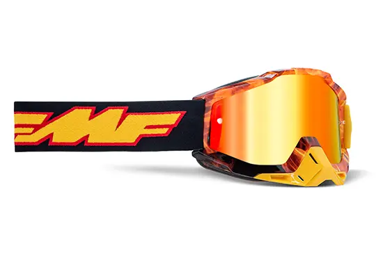 Maske FMF Powerbomb Spark Spiegelvisier rot