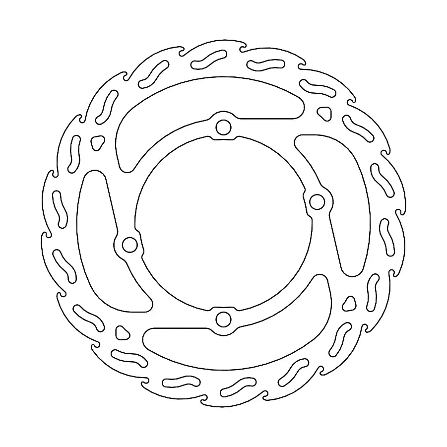 Disque de frein arrière MM Flame Fixe KTM SX50