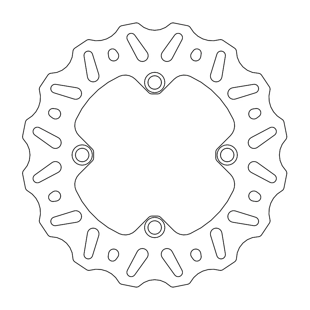 Disque de frein arrière Moto-Master Offroad MM Nitro Kawasaki KX85