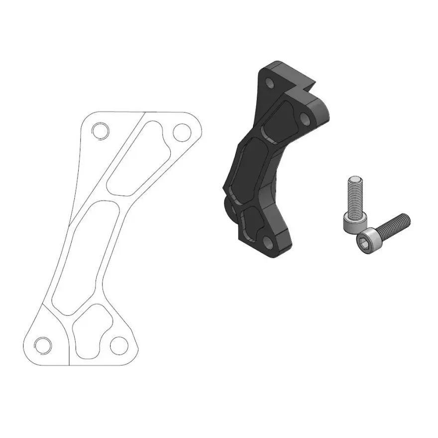 Adaptateur étrier MOTO-MASTER Offroad MM SM Street Kawasaki