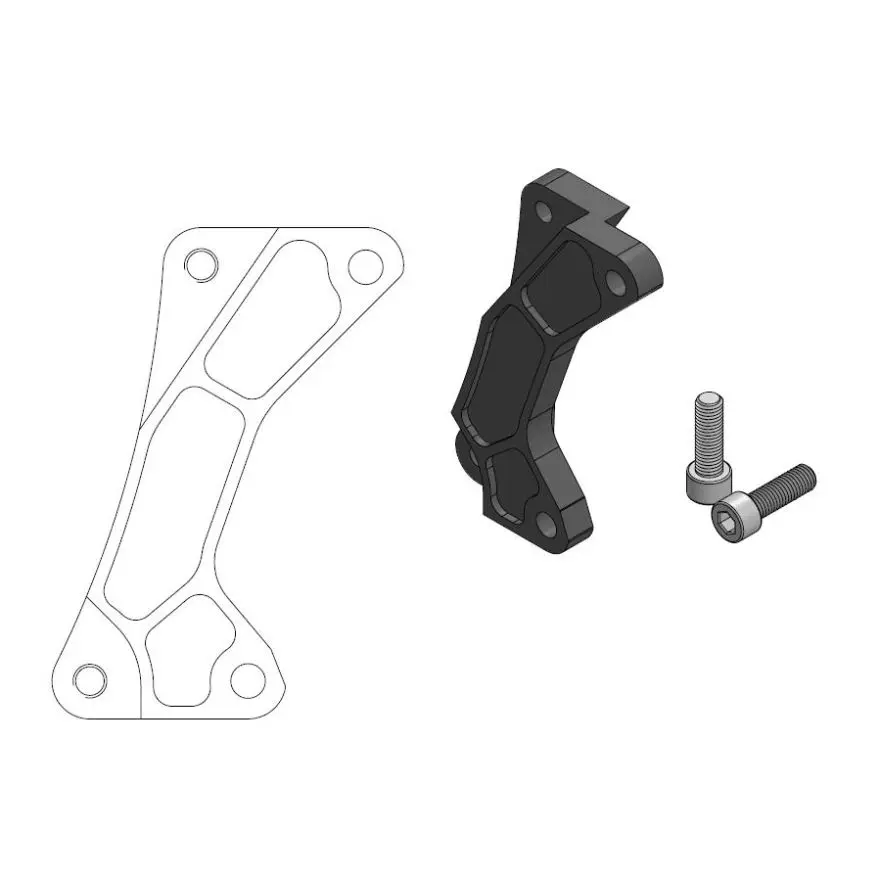 Adaptateur étrier MOTO-MASTER Support Offroad MM SM Street Yamaha