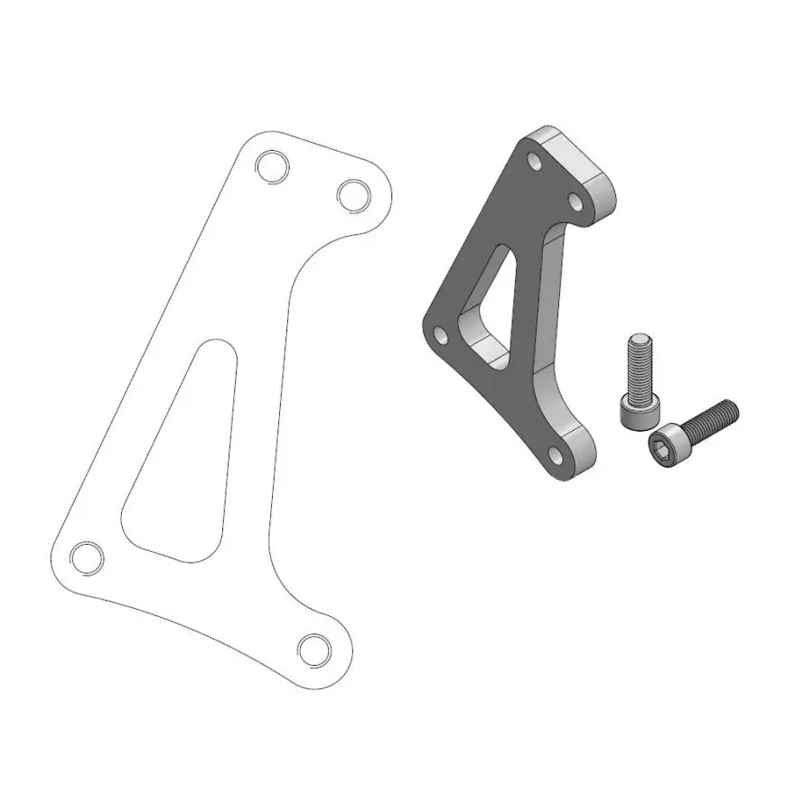 Adaptateur étrier MOTO-MASTER Support Offroad MM SM Racing Honda