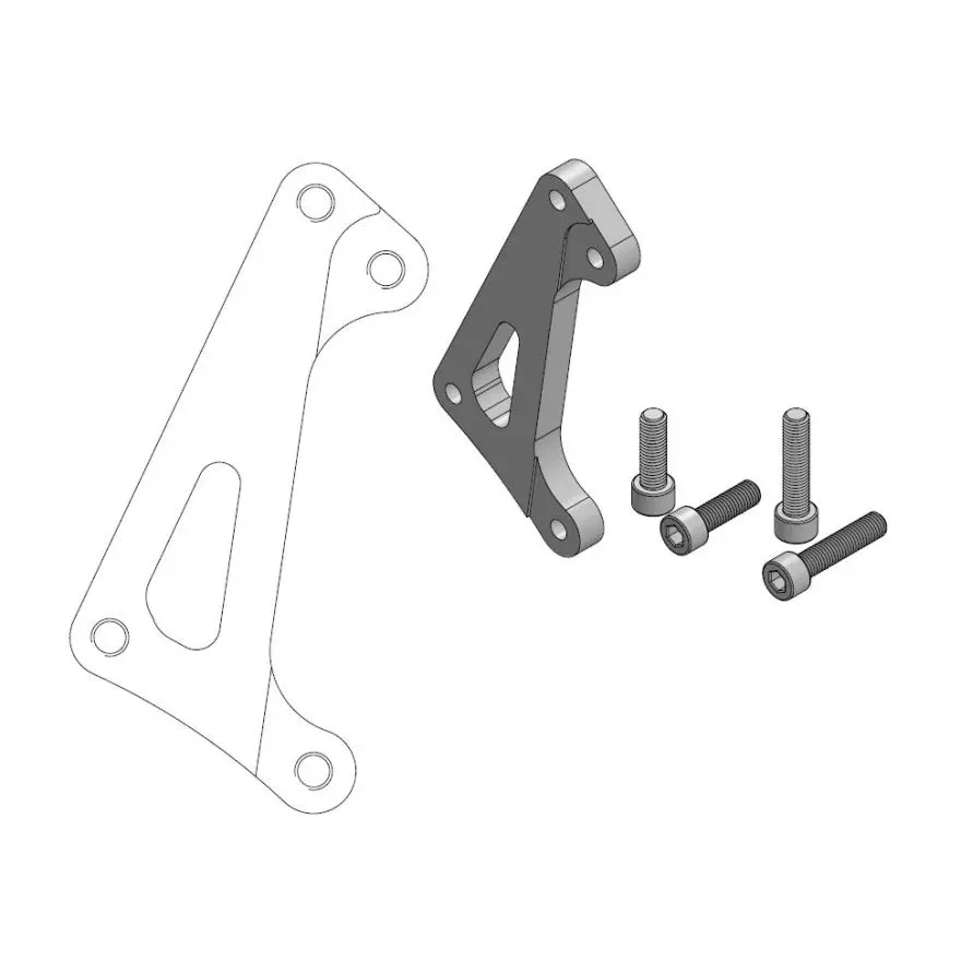Sattelträger-Adapter Offroad MM SM Racing Kawasaki Suzuki MOTO-MASTER