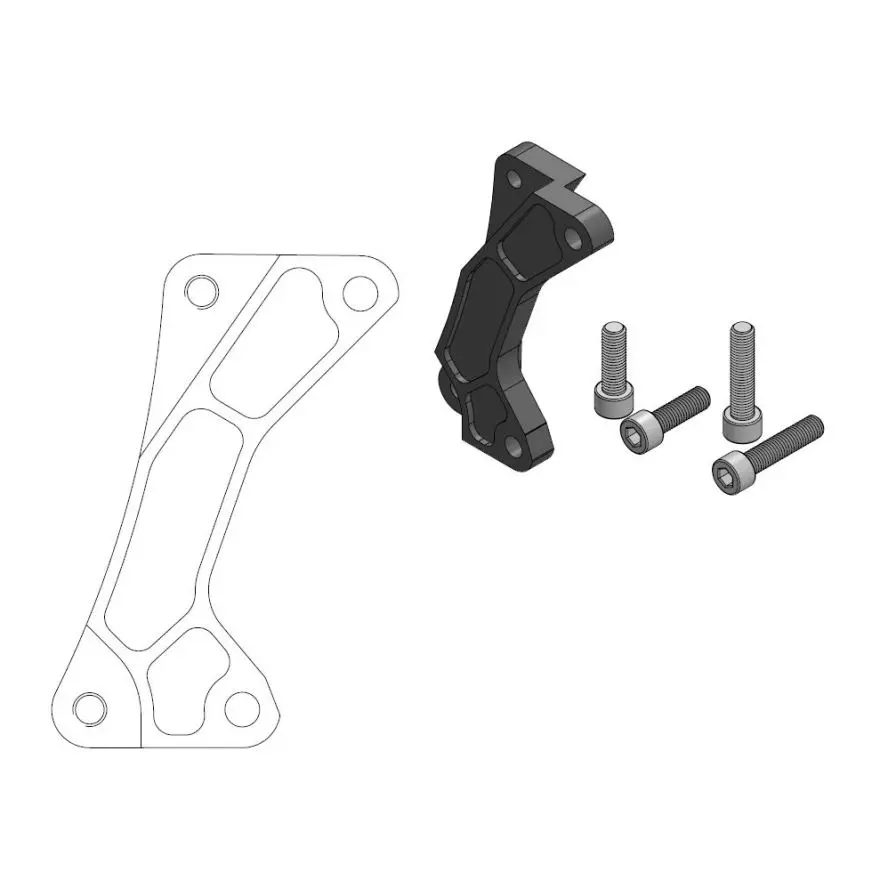 Adaptateur étrier Moto-Master Offroad MM SM Street Yamaha