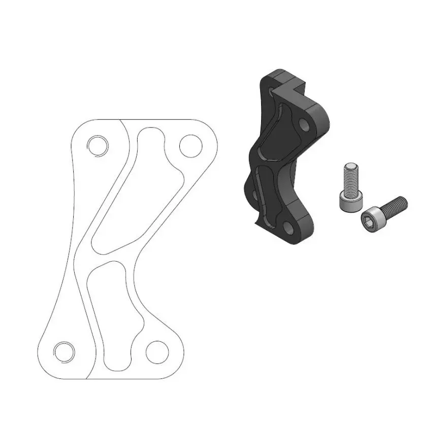 Adaptateur étrier MOTO-MASTER Support Offroad MM SM Street Yamaha