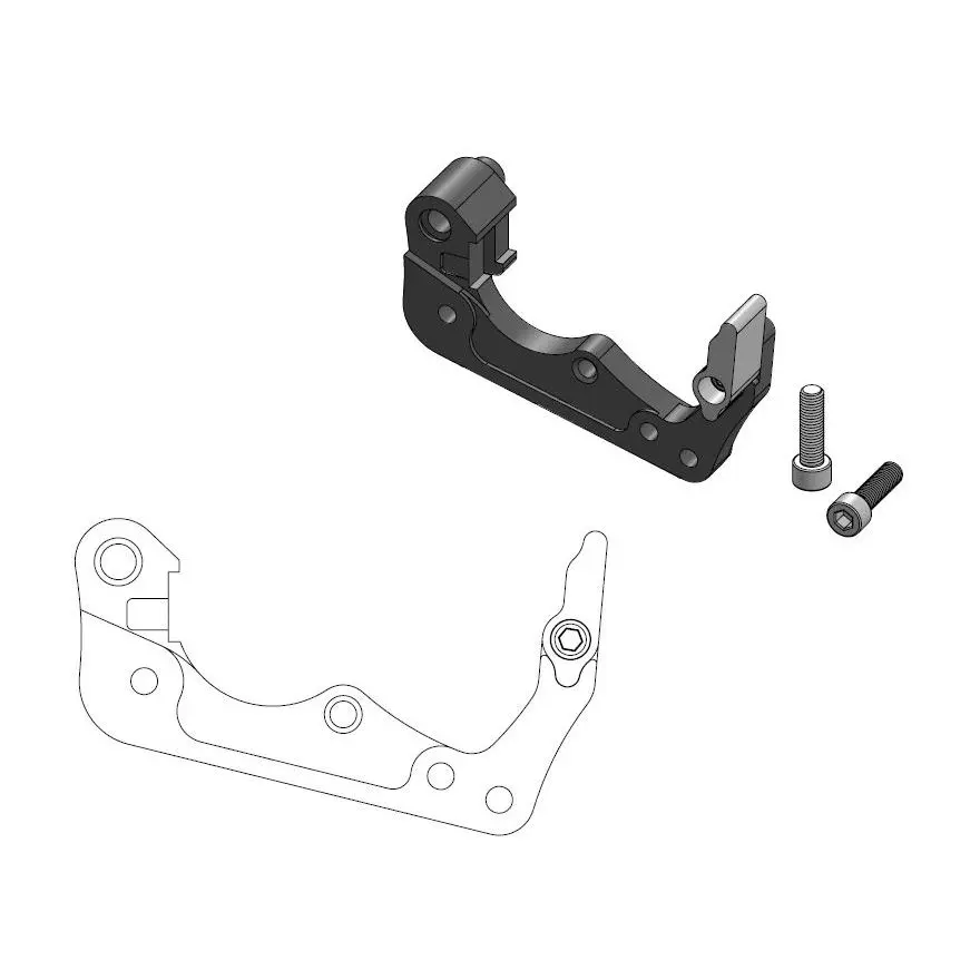 Adaptateur étrier avant Offroad MM 260 KTM noir Moto-Master
