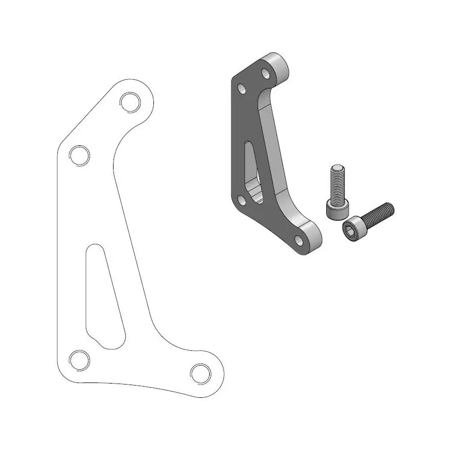 Adaptateur étrier MOTO-MASTER Support Offroad MM SM Racing Honda