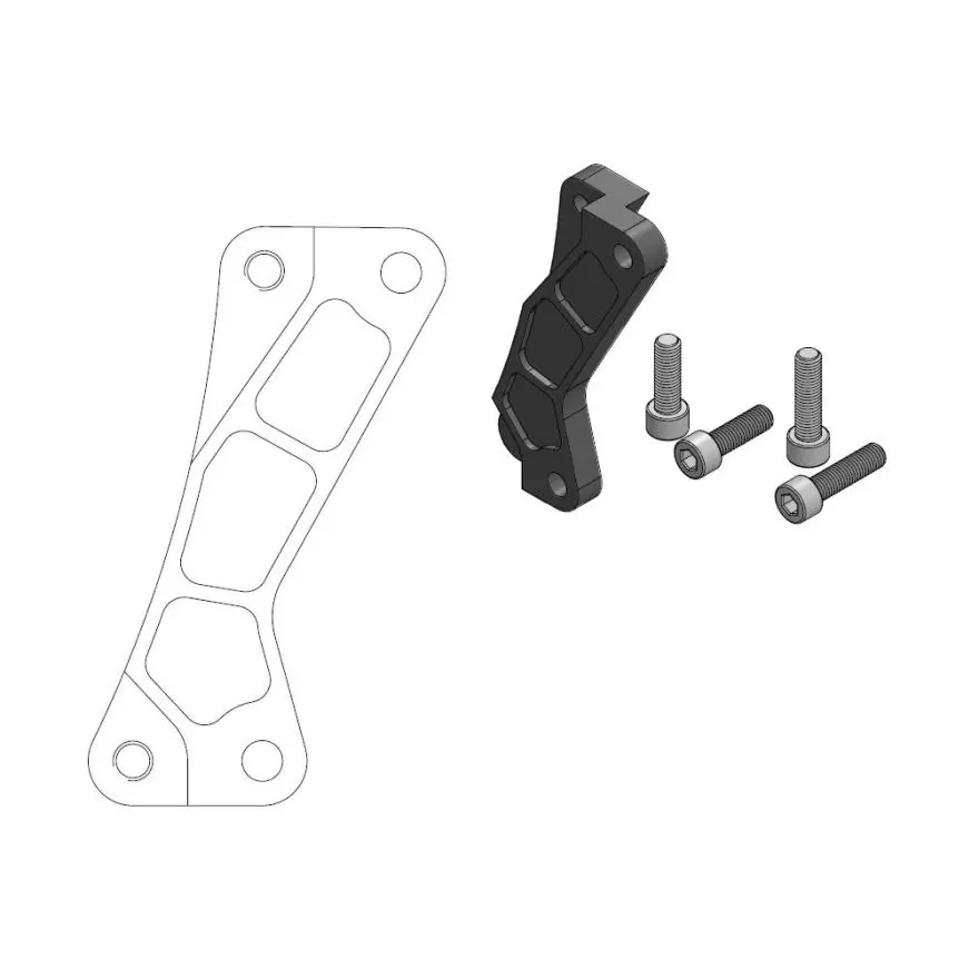 Adaptateur étrier Moto-Master Support Offroad MM SM Street Yamaha WR450F 2016+