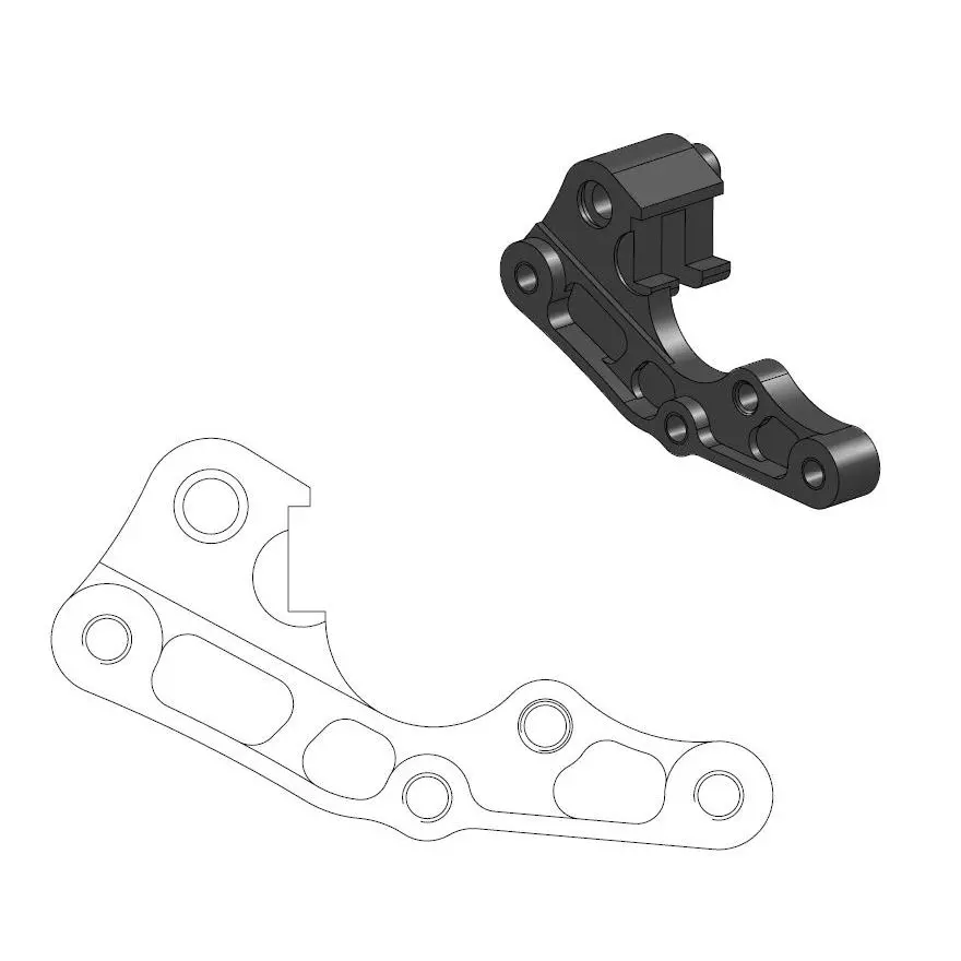 Adaptateur étrier MOTO-MASTER Support MM Oversize 270 Beta