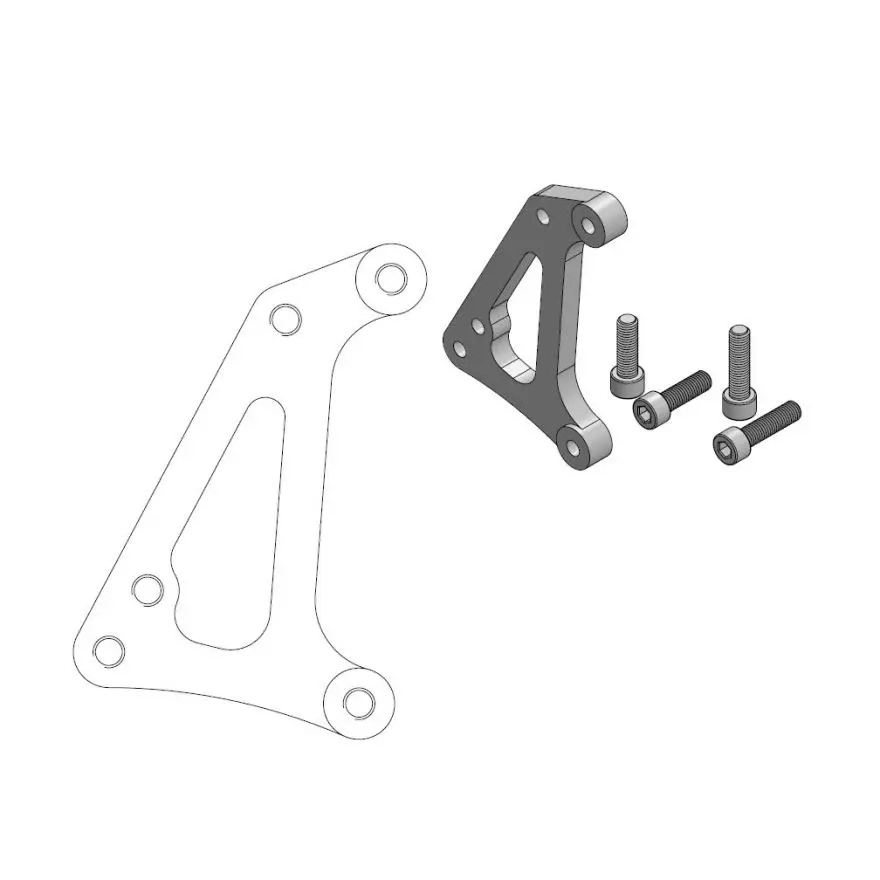 Adaptateur étrier Moto-Master Offroad MM SM Racing Sherco