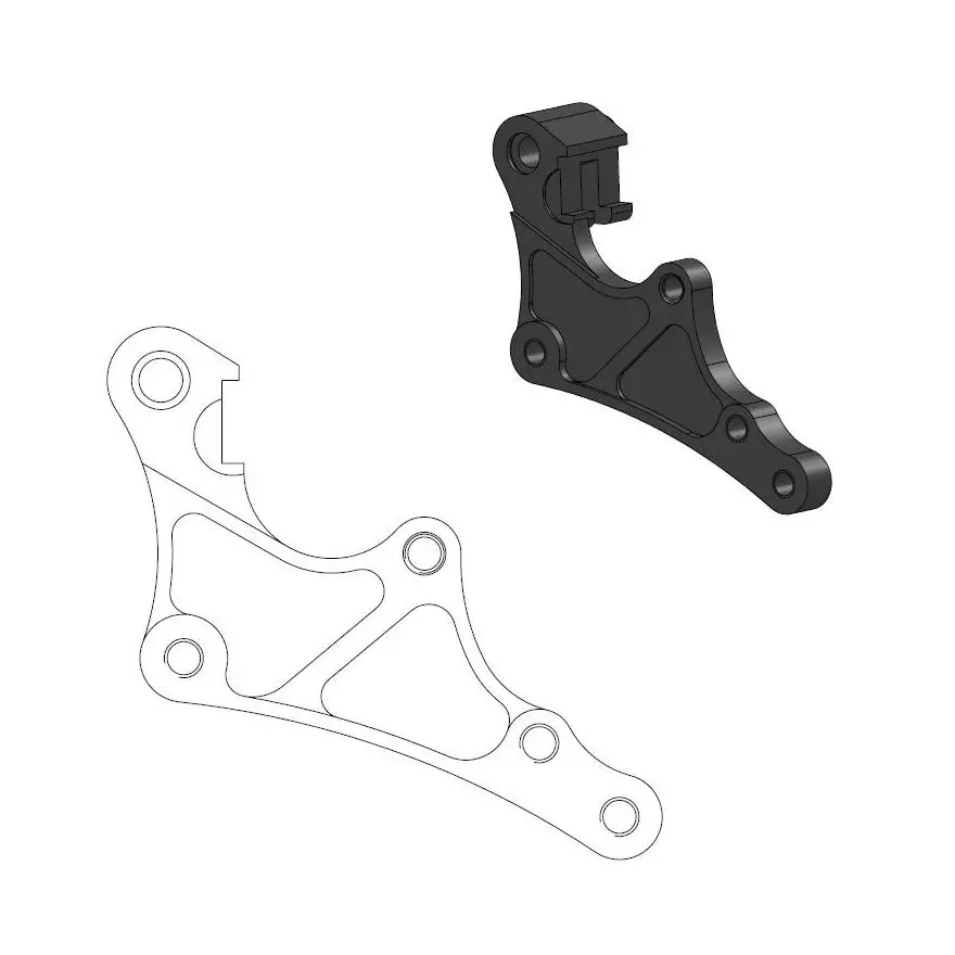 Adaptateur étrier Offroad MM SM Street GasGas MOTO-MASTER