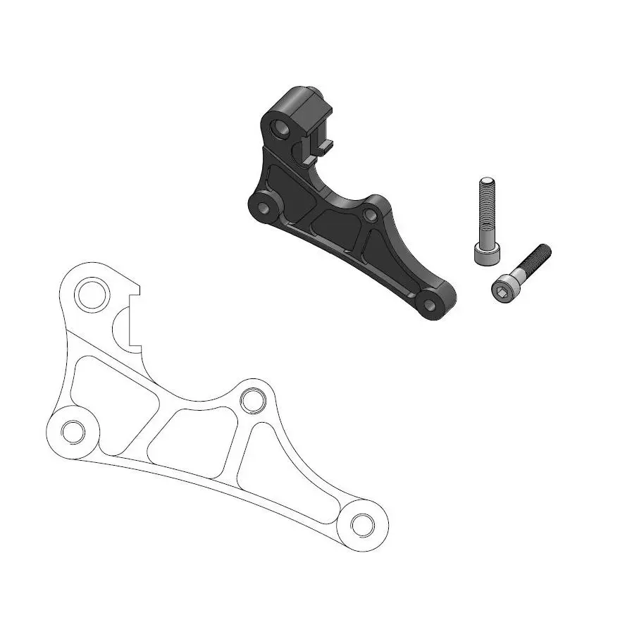 Support étrier MOTO-MASTER Offroad MM SM Street Suzuki RMZ450