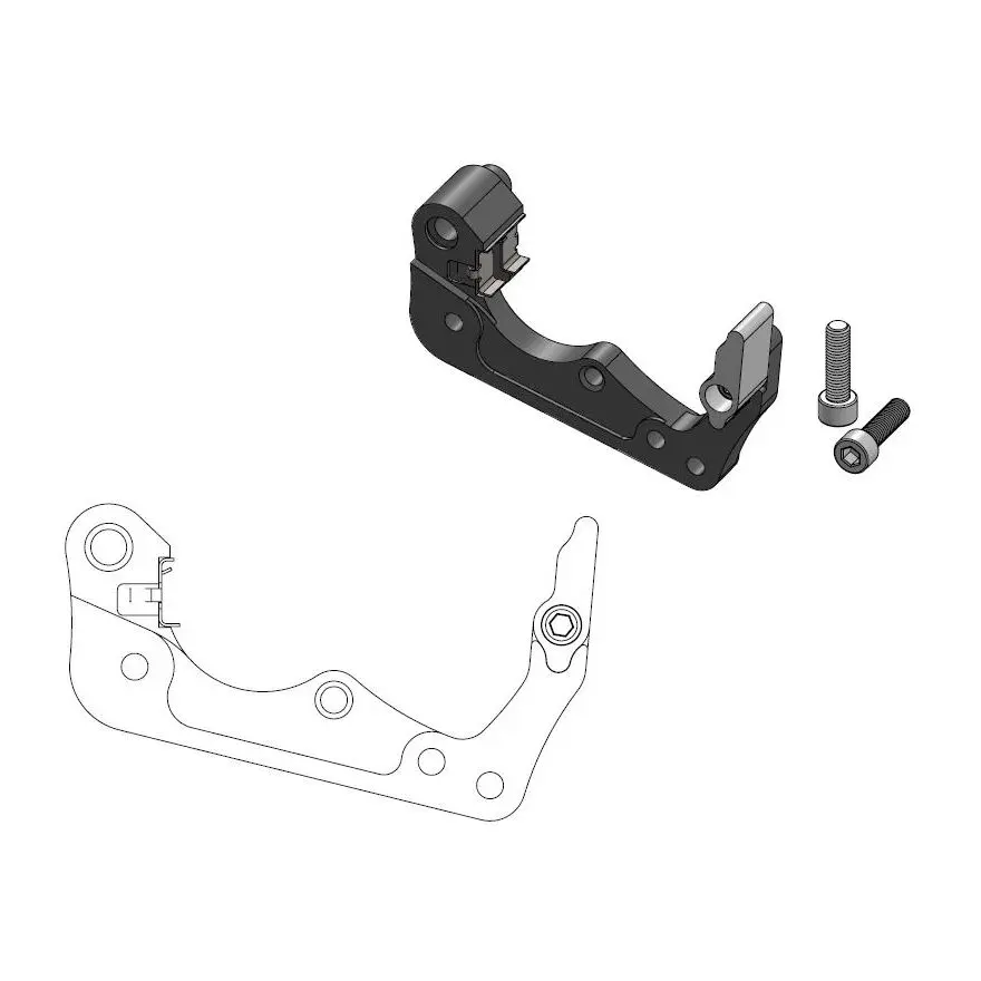 Support arrière Offroad MM 260 HVA avec clip étrier Magura