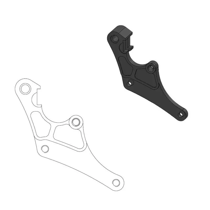 Adaptateur étrier Offroad MM SM Honda CRF150