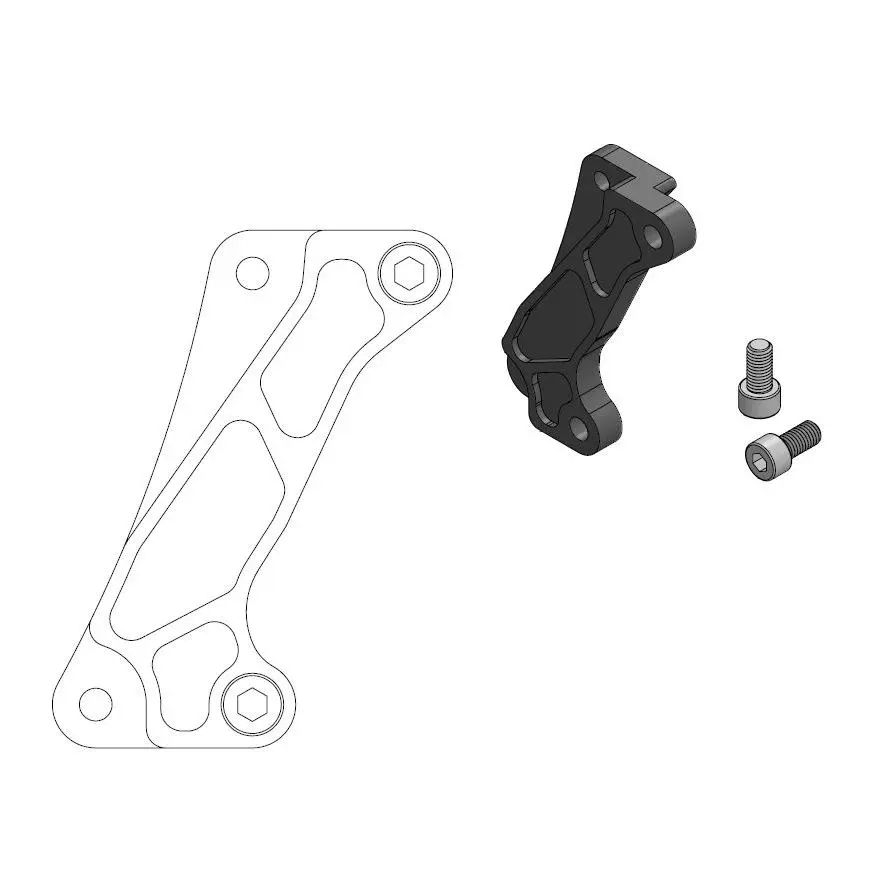 Adaptateur étrier Moto-Master Offroad MM SM Street Honda CRF250L