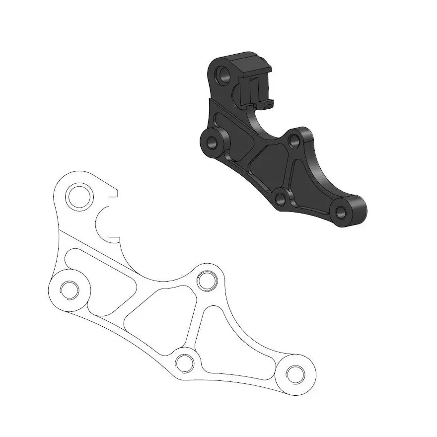 Adaptateur étrier MOTO-MASTER Offroad MM SM Street Beta