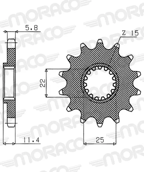 ایس جے او ٹی JTF1902 TT KTM 520 13 دانت سپروکٹ
