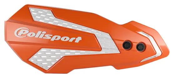 Protège-mains MX Flow Polisport orange/blanc (2 kits de montage)