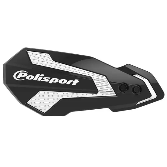 Protèges mains MX Flow Polisport NOIR/BLANC (2 kits de montage)