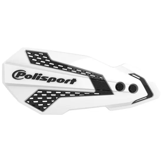 Protège-mains MX FLOW Blanc/Noir Kit Polisport