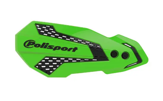 Plastiques de remplacement protège-mains MX Flow Vert/Noir Polisport